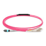MPO/MTP to 4 LC UPC Duplex Type B OM4 Breakout Cable