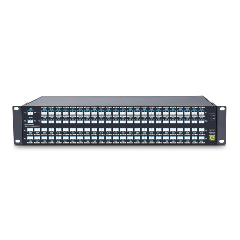96 Channels CH15-CH62, LC/UPC, Dual Fiber DWDM Mux Demux, AAWG, FMU 2U ...