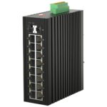 Unmanaged Industrial Switch, 16 x RJ45, 2 x SFP