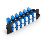 24 Fibers OS2 12 x LC UPC Fiber Adapter Panel