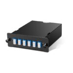 12 Fibers MTP Cassette, OS2 Single Mode, 1 x 12 Fiber MTP to 6 x LC Duplex, Type A - LGX Compatible