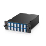 OS2 2 x 12 Fiber MTP to 12 x LC MTP Cassette