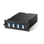 OS2 1 x 8 Fiber MTP to 4 x LC MTP Cassette