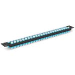 1U 96 Fibers OM4 48 LC UPC Fiber Adapter Panel