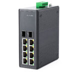 Unmanaged Industrial Switch, 8 x RJ45, 2 x SFP