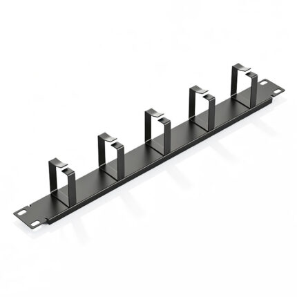 1U Metal Cable Manager, 5 D-Rings
