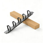 1U Metal Cable Manager, 5 D-Rings