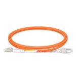LC UPC to SC UPC Duplex Multimode Fiber Patch Cable