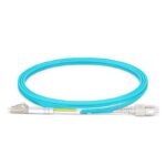 LC UPC to SC UPC Duplex Multimode Fiber Patch Cable