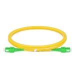 SC APC to SC APC Duplex OS2 Fiber Patch Cable