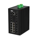 Layer 2+ Managed Industrial Switch, 8 x RJ45, 8 x SFP, 4 x SFP+