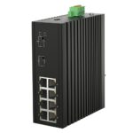 Unmanaged PoE Switch, 8 x RJ45, 2 x SFP