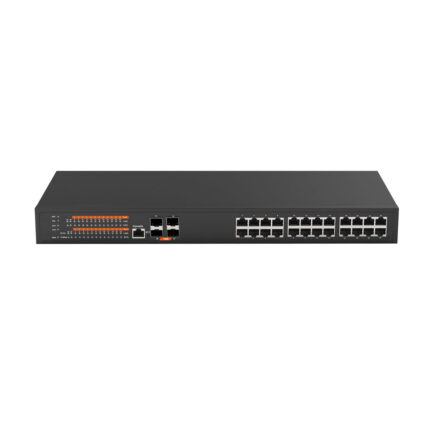 Managed PoE Switch, 24 x RJ45, 4 x SFP