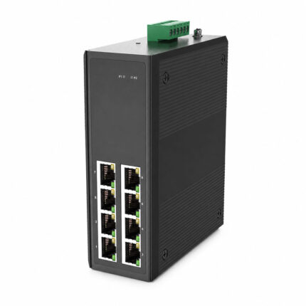 Unmanaged Industrial Ethernet Switch, 8 x 10/100/1000Base-T RJ45, Image 1