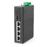 Unmanaged Industrial Switch, 4 x RJ45, 1 x SFP