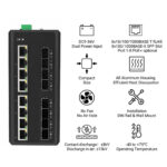 L2+ Managed Industrial Ethernet Switch, 8 x 1GB RJ45, 8 x 1GB SFP