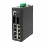 8 x 1GB RJ45 , 4 x 10GB SFP+ , L3 Managed Industrial Ethernet Switch