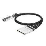 1m (3ft) NVIDIA InfiniBand MCP7Y50-N001 Compatible 800G NDR OSFP Finned Top to 4 x 200G OSFP Flat Top Passive Direct Attach Copper Breakout Cable