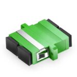 SC-SC Duplex OS2 Fiber Adapter with Flange