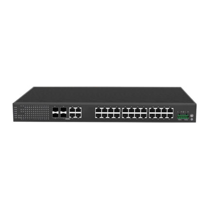 L2 Managed Industrial Switch, 24 x RJ45, 4 x RJ45/SFP