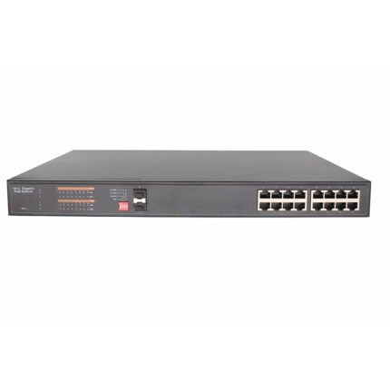 Managed Switch, 16 x RJ45, 2 x SFP