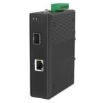 Industry Gigabit Ethernet Network POE Media Converter, 1 x Gigabit SFP Port, 1 x 10/100/1000M RJ45 Port