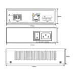 Mini Gigabit Network POE Media Converter, 1 x SFP Port, 1 x RJ45 Port