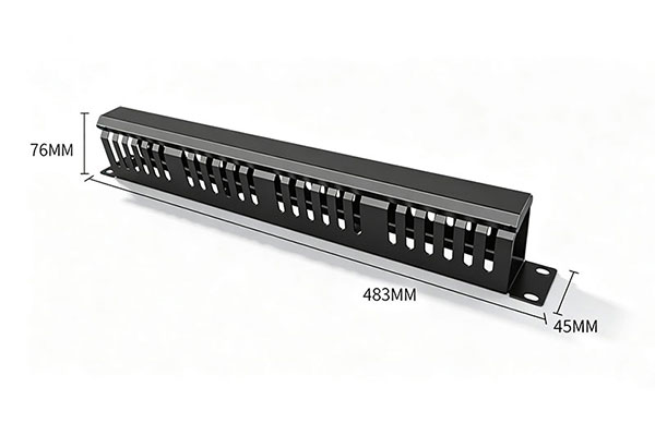 24 Rings 1U Cable Management Panel Dimensions