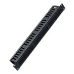 24 Rings 1U Cable Management Panel, with Brush Strip
