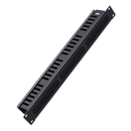 24 Rings 1U Cable Management Panel, with Brush Strip